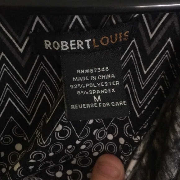 Robert Louis Black/White Patterned Romper Size M - Picture 4 of 7